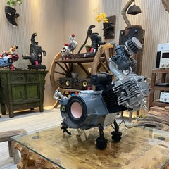Mecha audio, customized industrial art style speaker - a unique audio sculpture