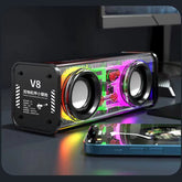 Heavy Bass Mecha Portable Desktop Bluetooth Speaker | 5W, RGB LED Lights