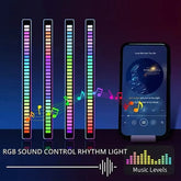 RGB sound pickup rhythm light, rechargeable, sound-controlled LED, music synchronized light, car sound pickup light, rhythm light