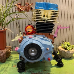 Mecha audio, customized industrial art style speaker - a unique audio sculpture