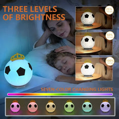 Touch-controlled football night light Bluetooth speaker