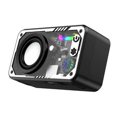Heavy Bass Mecha Portable Desktop Bluetooth Speaker | 5W, RGB LED Lights