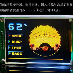 F15 audiophile low-distortion, low-noise Hi-Fi preamplifier board – TFT analog-style pointer display, full remote control, finished board