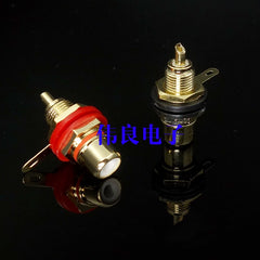 Gold-Plated RCA Socket (Single Price) – AV / Amplifier Audio Terminal, Phono Chassis Jack