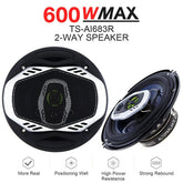 6-Inch Car Audio Speaker Set – Coaxial, Tweeter, and Amplifier Included – Factory Direct for Head Unit & Subwoofer Modification