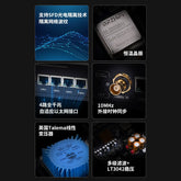 HIFI audio fever Gigabit switch, built-in line OCXO constant temperature crystal oscillator clock NS-5 photoelectric isolation