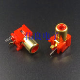 1-Position Gold-Plated RCA Connector