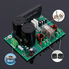 300W Low-Distortion Classic STK High-Power High-Fidelity Thick-Film Amplifier Board – STK496-430, DIY Finished Board.