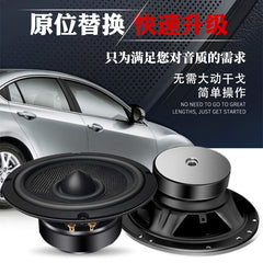 Automobile 6.5-inch 80W Car Dual Low Frequency Audio Lossless Modified High and Medium Heavy Subwoofer Speaker