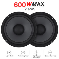 Factory Direct 6.5" Car Audio Full Range Subwoofer Speaker – 600W, Ideal for Car Modification