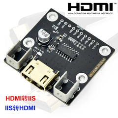 HDMI to I2S Receiver Board / I2S to HDMI Transmitter Board – Differential I2S Signal Conversion, DAC Decoder