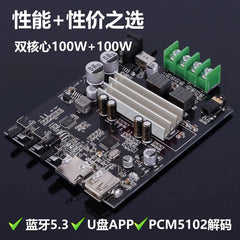 PDV10 finished amplifier board – home desktop 200W with Bluetooth 5.3, USB flash drive decoding, and lossless player