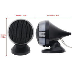 Plug-and-Play Car Tweeter Pair – External Mount Small High-Pitch Speaker, 12V/24V Universal, Perfect for Auto Stereo Upgrade