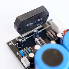 New old stock, later version high-power thick-film STK404-120 audiophile monaural amplifier board – finished
