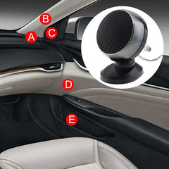 Plug-and-Play Car Tweeter Pair – External Mount Small High-Pitch Speaker, 12V/24V Universal, Perfect for Auto Stereo Upgrade