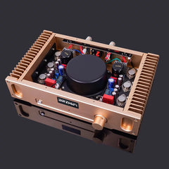 Hood 1969 Gold Sealed Small Class A HIFI Post-stage Power Amplifier, Pure Class A Audiophile Grade, Ball Machine Sound Quality