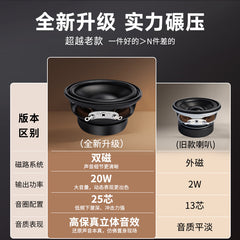 52mm Round 2-inch 25-core Small Audio Internal Magnetic 4 Euro 15W Full-range Outdoor Voice Speaker Speaker
