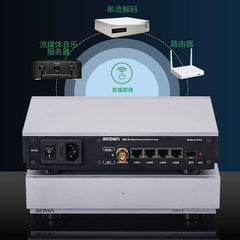 HIFI audio fever Gigabit switch, built-in line OCXO constant temperature crystal oscillator clock NS-5 photoelectric isolation