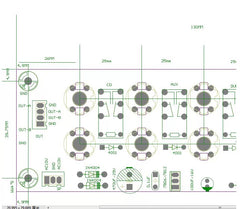 4-channel manual signal selector – audio input selection board / signal switching board