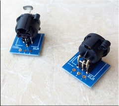 XLR balanced input, Canon female/male seat, adapter board, adapter board circuit board PCB (without socket)