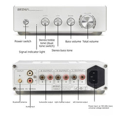 Dual-Core TPA3255 Home Bluetooth Amplifier – Hi-Fi Audiophile High Power, 2.1 Channel, Subwoofer Amplifier