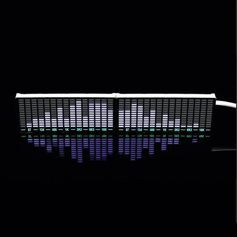 LED Audio Spectrum Display, Voice-Activated Ambient Light, Music Spectrum LED for Gaming Room, Car Audio Sync Light‌