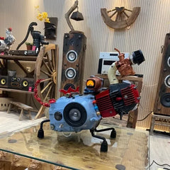 Mecha audio, customized industrial art style speaker - a unique audio sculpture