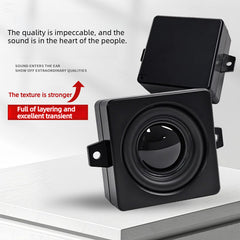 Square 4545 Bass Speaker Enclosure, 4/8 Ohm 3W, Full-Range Cavity with Inner Magnet & Mounting Holes – Small Speaker Driver