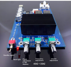 BRZHIFI   TPA3255 600W High Power Digital Subwoofer Amplifier Board – Finished, Adjustable Low-Frequency Response