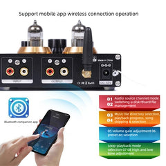 65U Tube Preamp & Lossless Player (USB/TF Card) – Audiophile Line Preamp & Headphone Amp
