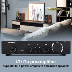 BRZHIFI Pure Class A Amplifier – L1B Preamp, Bluetooth 5.0, with Bass/Mid/Treble Adjustment