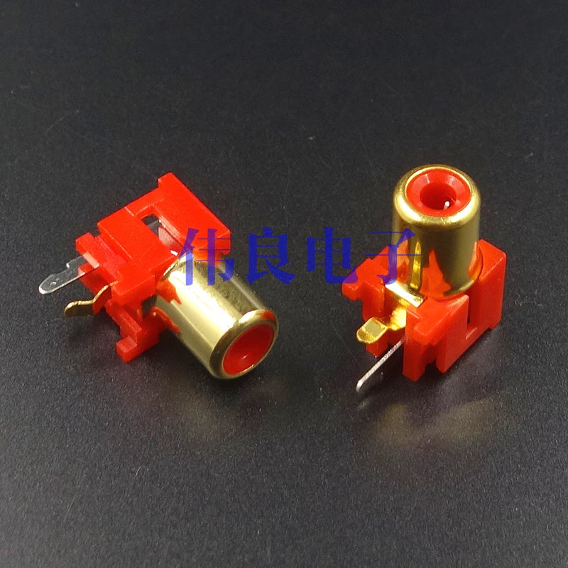 1-Position Gold-Plated RCA Connector