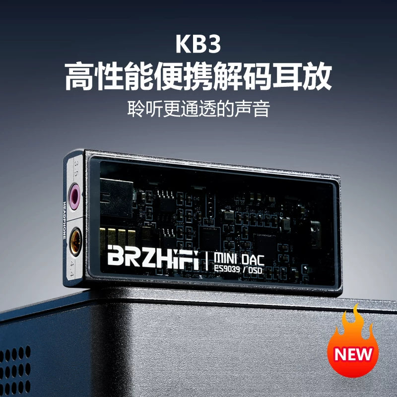 Small Tail KB3 Portable Headphone Amplifier, Fever Headphone ES9039 Decoder, Mobile Phone Amplifier