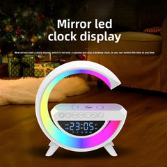 Multifunctional Bluetooth speaker, creative night light, colorful alarm clock, smart desktop wireless charging speaker