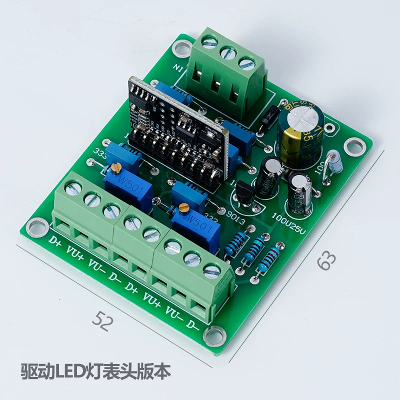 VU Meter Driver Circuit Board – Replacement for Toshiba TA7318P, for Amplifier Preamp / Tube Amp Chassis, dB Level Meter