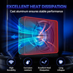 High Power 10" Active Ultra-Thin Car Subwoofer with LED Light – Factory Direct for Car Stereo Modification