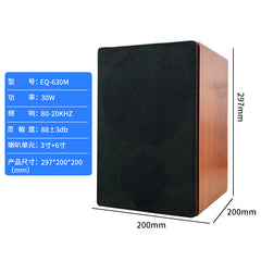 computer audio desktop home wired high-quality speakers wooden subwoofer multimedia desktop speakers