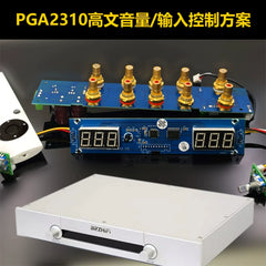 PGA2310 high-precision HI-END volume potentiometer with input selection kit – Goldmund-inspired preamplifier chassis