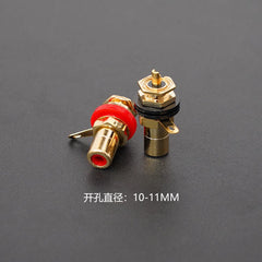 Gold-Plated Oxygen-Free Copper CMC 807 RCA Phono Socket, Made in Taiwan – Direct Replace for CMC 816