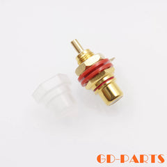 EIZZ Phosphor Bronze Gold Plated RCA Lotus Female, Fever CD Courage Power Amplifier Terminal Blocks Audio Signal Socket