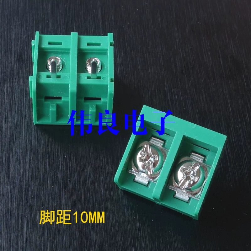 2-Position socket (large) terminal block, foot distance 10MM