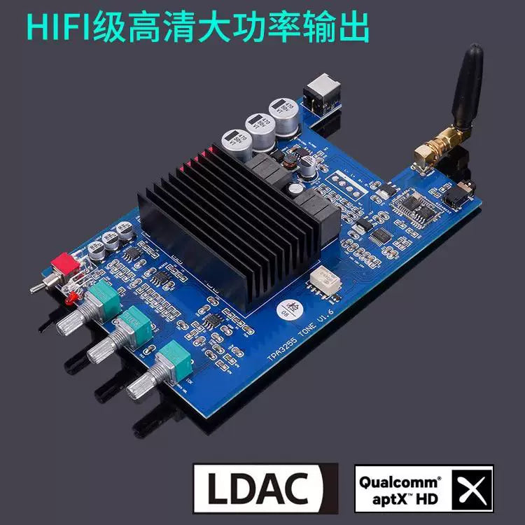TPA3255 Audiophile-grade HIFI Bluetooth 6.2 power amplifier board, digital power amplifier, 300W + 300W LDAC
