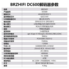Flagship DC600 audio decoder, AK4499EXEQ dual core Bluetooth 6.2
