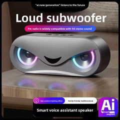 New smart wireless bluetooth speaker, dual speakers, large volume and high sound quality subwoofer portable speaker