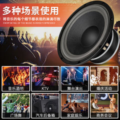 12-inch full-range audio professional high-power 600-watt KTV stage subwoofer aluminum frame rubber edge speaker