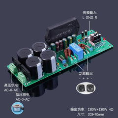 Thick-film STK495-020 warm-sounding amplifier board – pure power amplifier stage, high power 130W+130W
