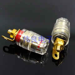 Medium-Size High-End Pure Copper Crystal Gold-Plated Speaker Binding Post