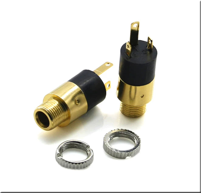 3.5MM panel mounted earphone socket, panel mounted socket, earphone jack DIY audio socket