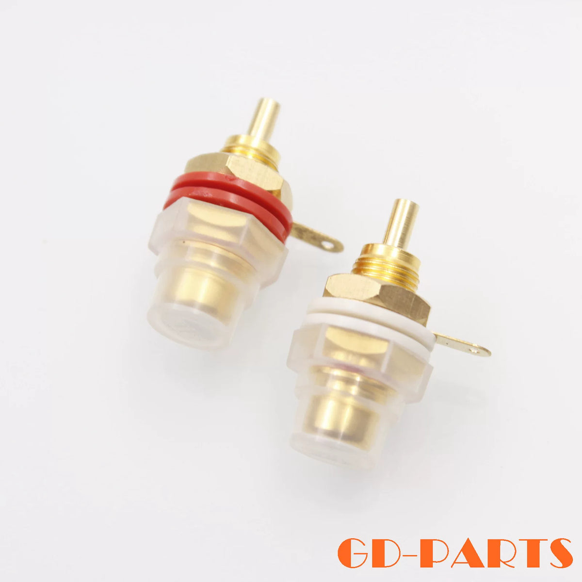EIZZ Phosphor Bronze Gold Plated RCA Lotus Female, Fever CD Courage Power Amplifier Terminal Blocks Audio Signal Socket