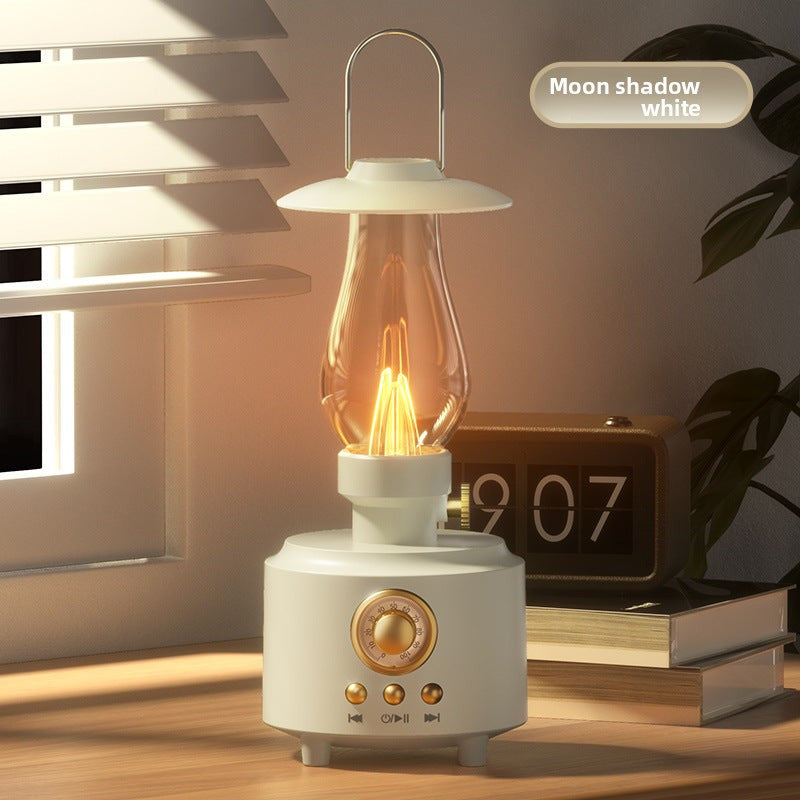 Kerosene lamp Bluetooth portable speaker, portable outdoor camping light stereo, flame atmosphere night light speaker